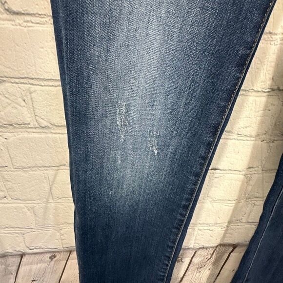 Judy Blue Jeans 27 Straight Fit Blue Stretch Medium Wash JB8277 Denim Trendy - Picture 3 of 13